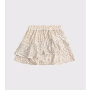 Abercrombie and Fitch sequin tiered mini skirt kids size 7/8